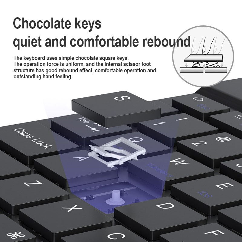 Keyboard and Mouse Combo For iPad Xiaomi Samsung Huawei Tablet Android IOS Windows Wireless Bluetooth Keyboard For Phone iPad