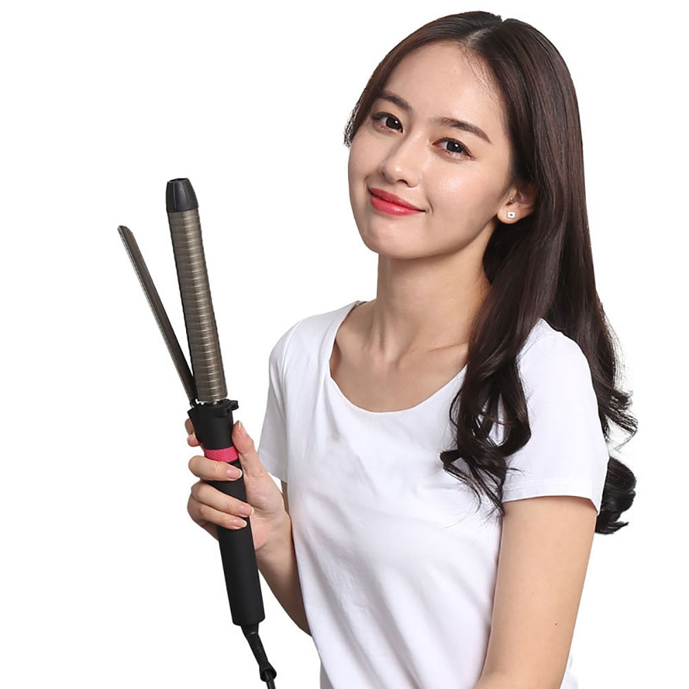 Professional Hair Curler Rotating Curling Iron Wand with Tourmaline Ceramic Anti-scalding Insulated Tip Waver Maker Styling Tool