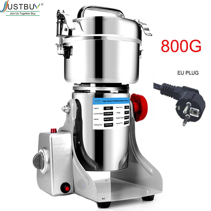 2500G/1000G/800G Food Herb Coffee Grinder Grain Spices Mill Medicine Wheat Dry Food Mixer Chopper