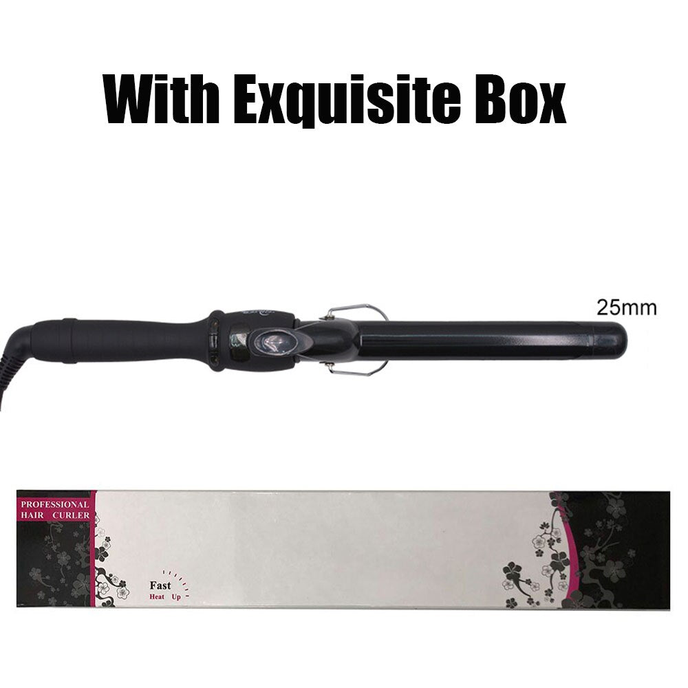 Curling Iron with Tourmaline Ceramic Coating Hair Curler Wand Anti-scalding Insulated Tip Salon Curly Waver Maker Styling Tools