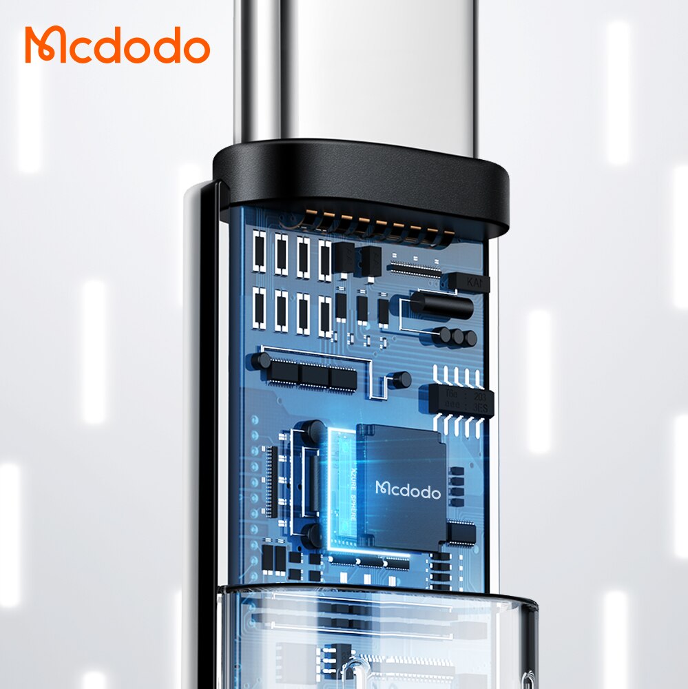 Mcdodo 1M/1.5M Auto Power Off Original Smart Usb C QC4.0 3.0 Fast Quick Charge Smart Type C Date Cable for Android Devices