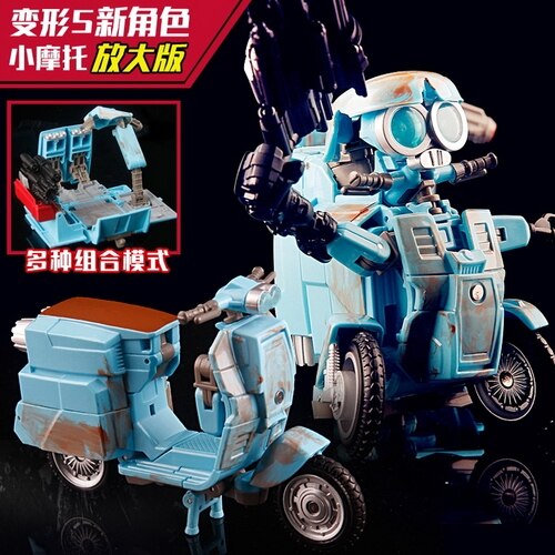 Megaman Transformers Leader&#39;s Challenge Alloy Megatron Optimus Prime Bumblebee Drift Crossbolt Iron Fist Steel Cable Kids Gift