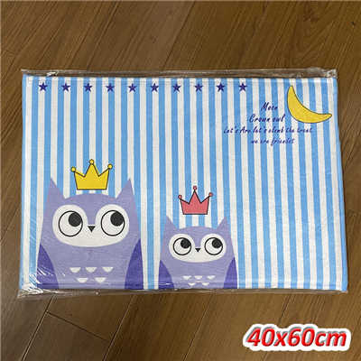Home Decorative Doormat Entrance Door Mat Cartoon Designs Flannel Fabric PVC Dotted Anti-Slip Floor Mats Carpets Area Rugs