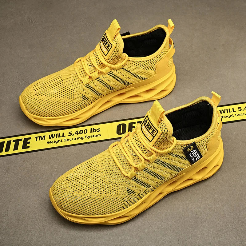 Fashion Men Running Shoes Sneaker Trend Casual Shoe Breathable Mesh Men Lightweight Comfortable Sport Sneakers Non-slip Footwear