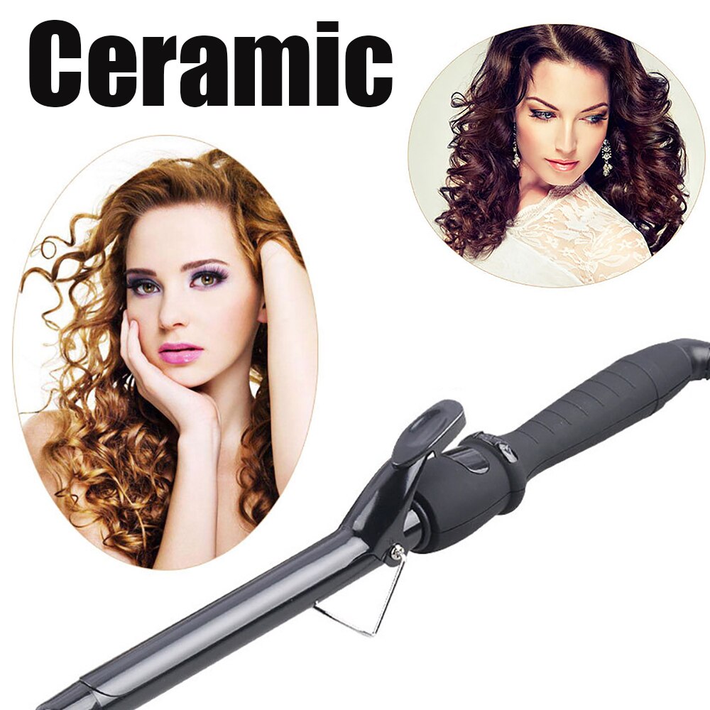 Curling Iron with Tourmaline Ceramic Coating Hair Curler Wand Anti-scalding Insulated Tip Salon Curly Waver Maker Styling Tools