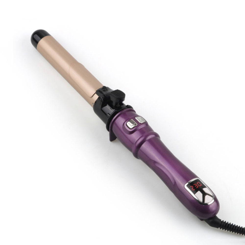 Automatic Curling Iron 360-degree Rotation Hair Curler Max 230℃ PTC Heating Ceramic Anti-scalding Design LCD Display StylingTool