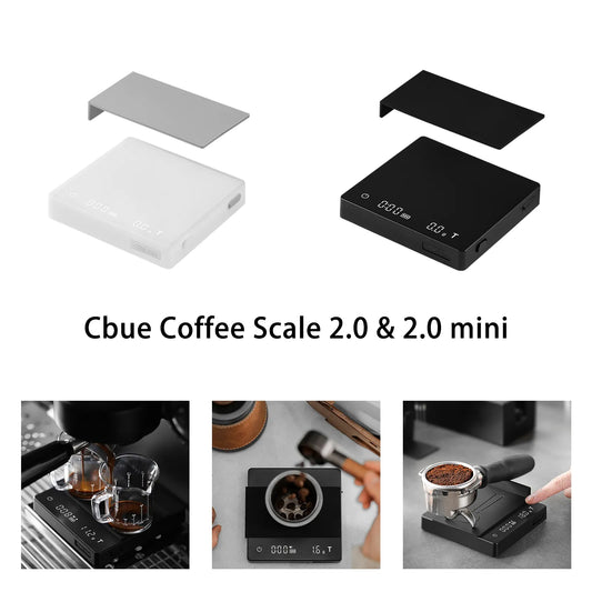 MHW-3BOMBER Digital Kitchen Coffee Scale 2000g/0.1g High Precision Cyclic Rechargeable Electronic Scale Home Barista Accessories