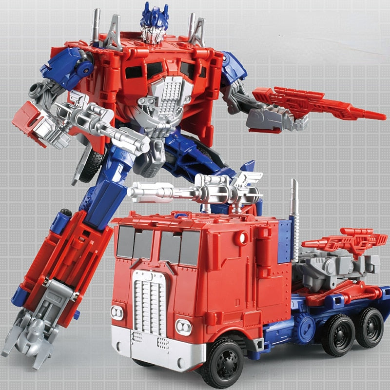 Megaman Transformers Leader&#39;s Challenge Alloy Megatron Optimus Prime Bumblebee Drift Crossbolt Iron Fist Steel Cable Kids Gift
