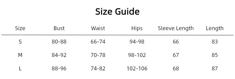 Shemoda Tether Sexy High Waist Long Sleeves Dress