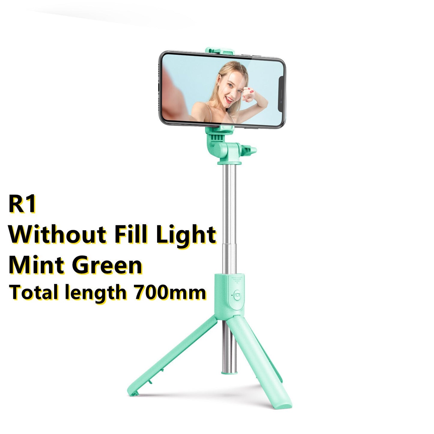 New Wireless Bluetooth Selfie Stick with Remote Control Shutter Retractable Mini Tripod Foldable with Fill Light Photo Live