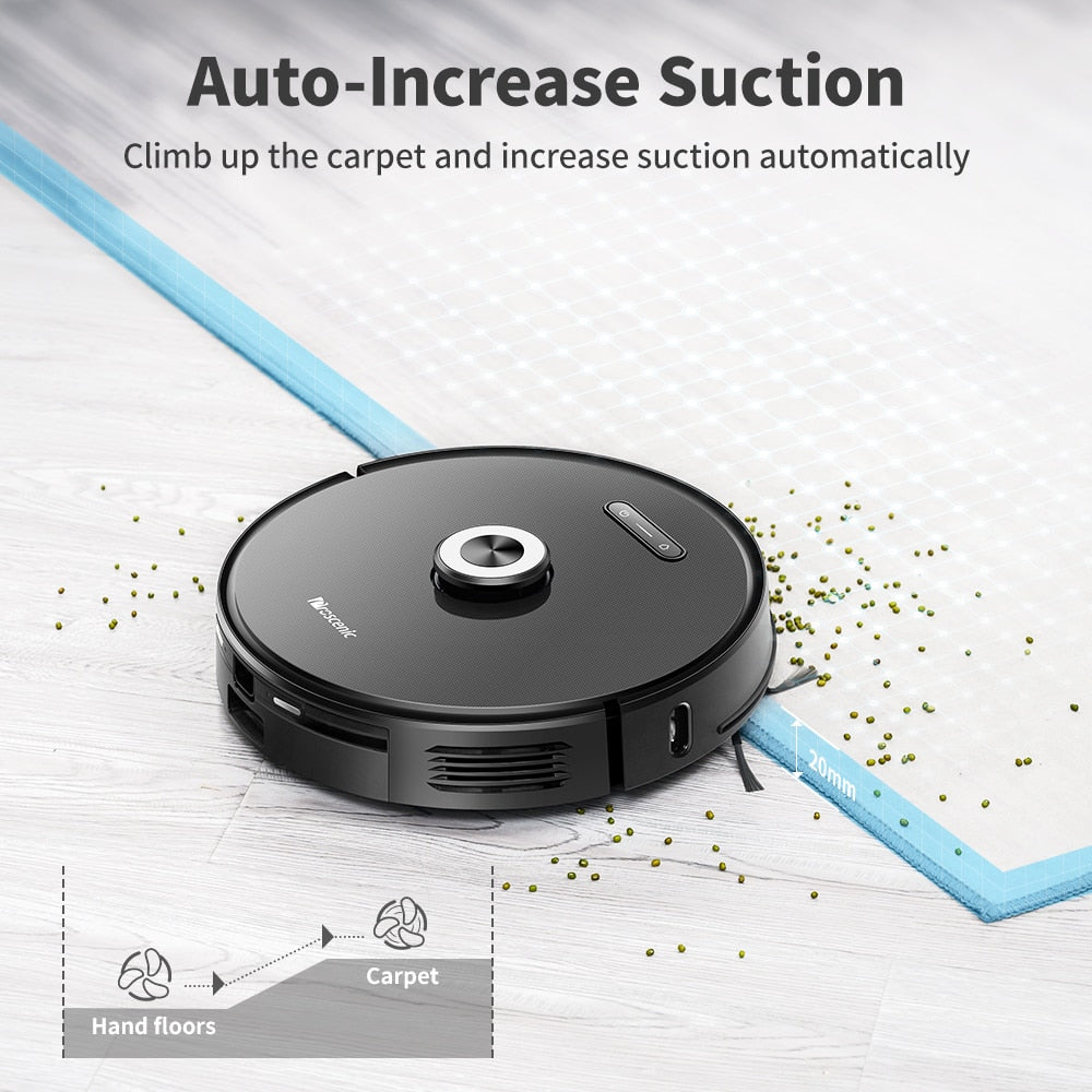 Proscenic M8 Pro Lidar Robot Vacuum Cleaner with Dust Self Empty Station Laser Navigation Vacuum Cleaner Wet and Dry for Home