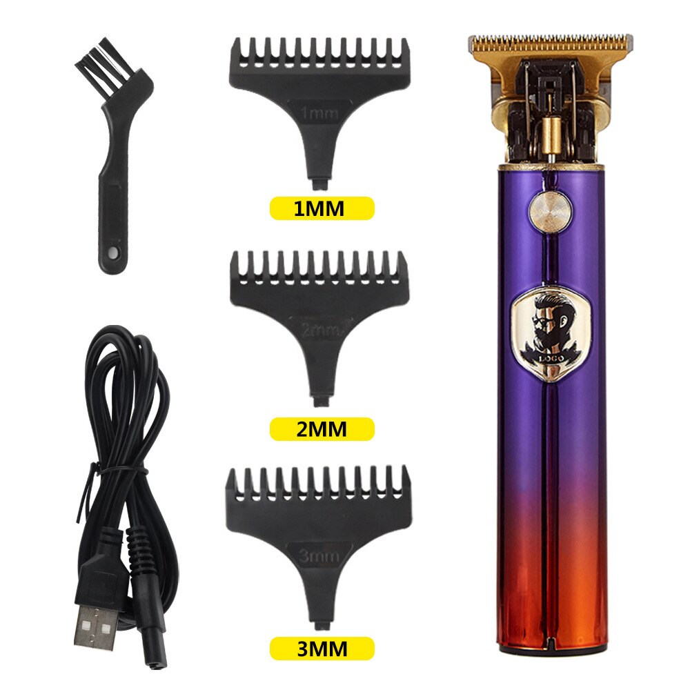 Direct Charge Hair Trimmer For Men Rechargeable Shaver Beard Barber Hair Electric T9 Cutting Machine Digital Display LCD Fader