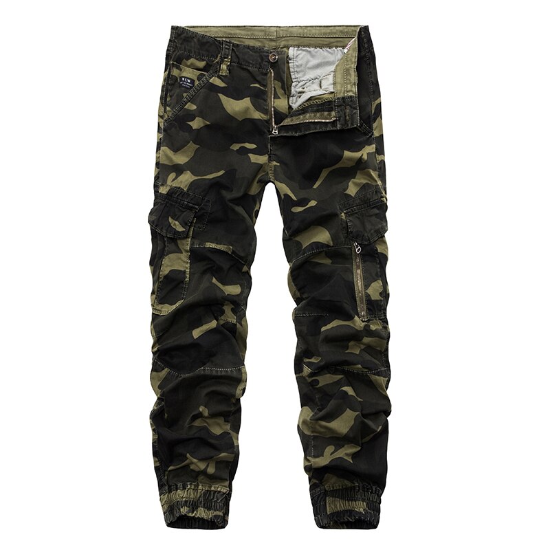 2023 New Brand Mens Cargo Pants Camouflage Men Streetwear Track Pant Military Pencil Pant Zipper Fly Casual Youth Joggers