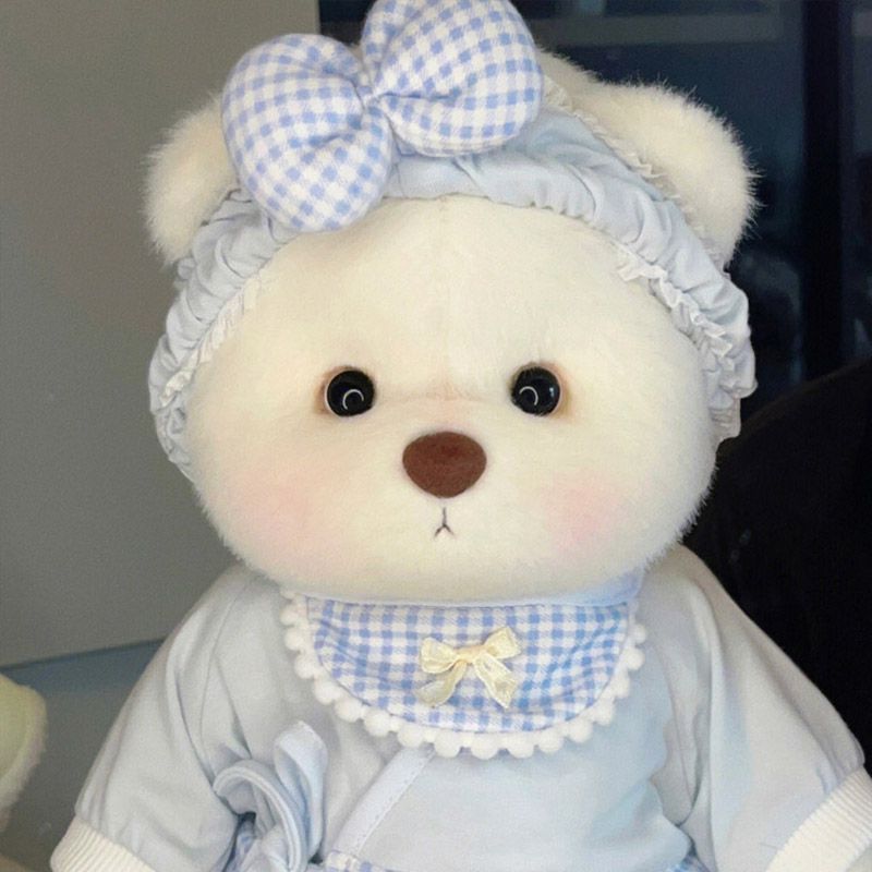 30cm Lina Bear Doll Big Baby Cute Plush Toys Lovely Clothes Bear Dolls Gifts for Girls Children Kids Birthday Christmas Gift