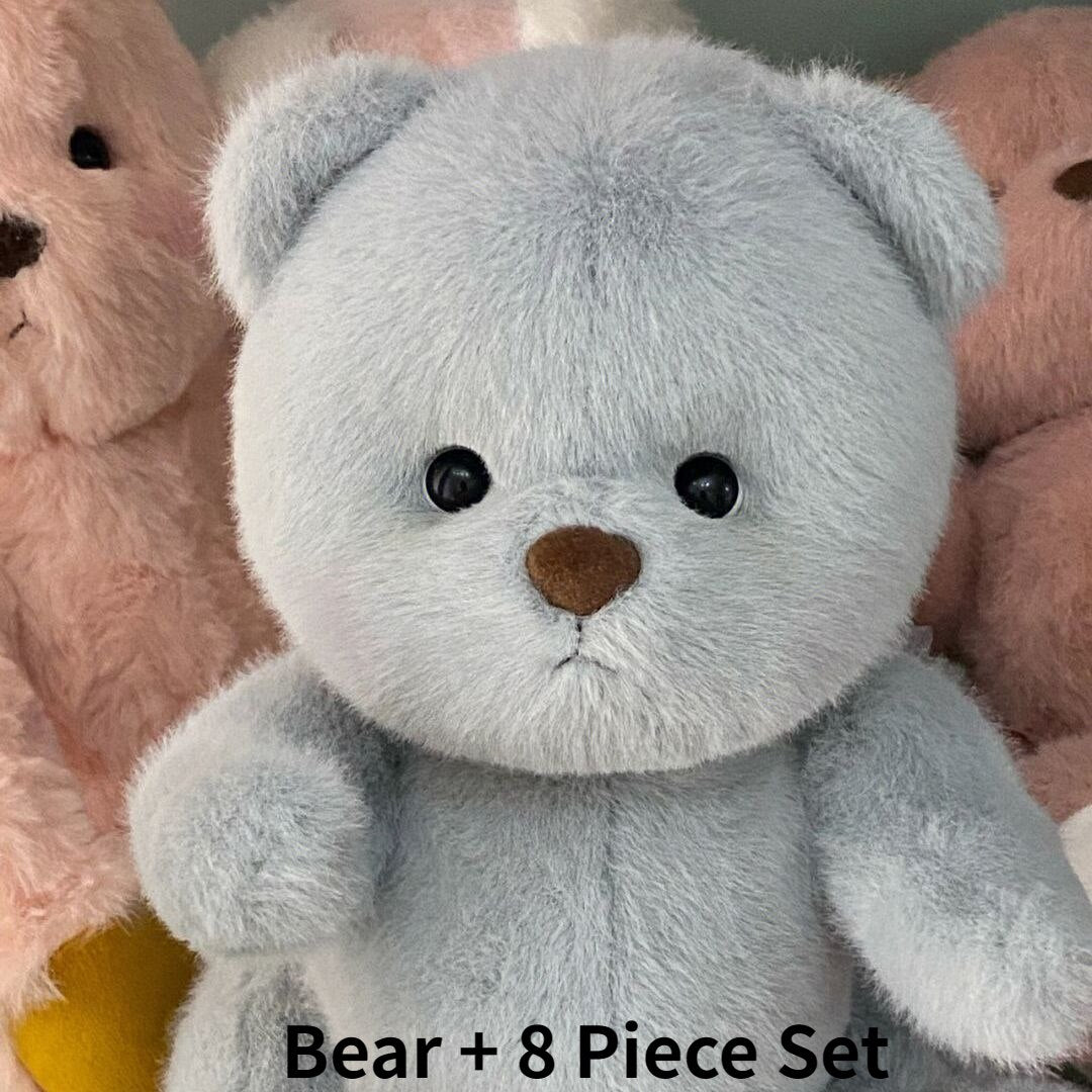 30cm Lina Bear Doll Big Baby Cute Plush Toys Lovely Clothes Bear Dolls Gifts for Girls Children Kids Birthday Christmas Gift