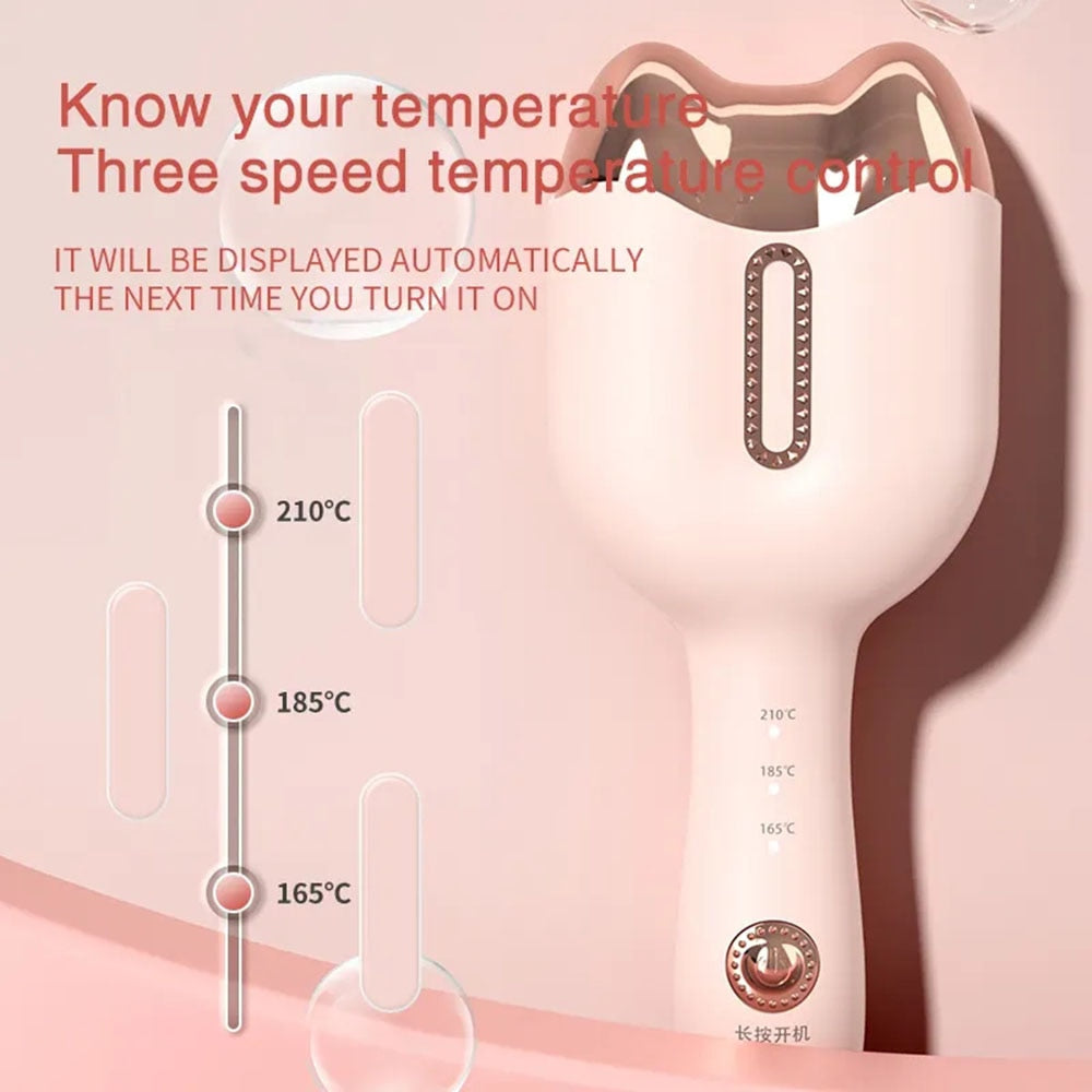 Cat Head Curling Iron 2 Barrels Egg Roll Portable Professional Ceramic Tourmaline Hair Roller Curl Deep Waver Curler Perm Splint
