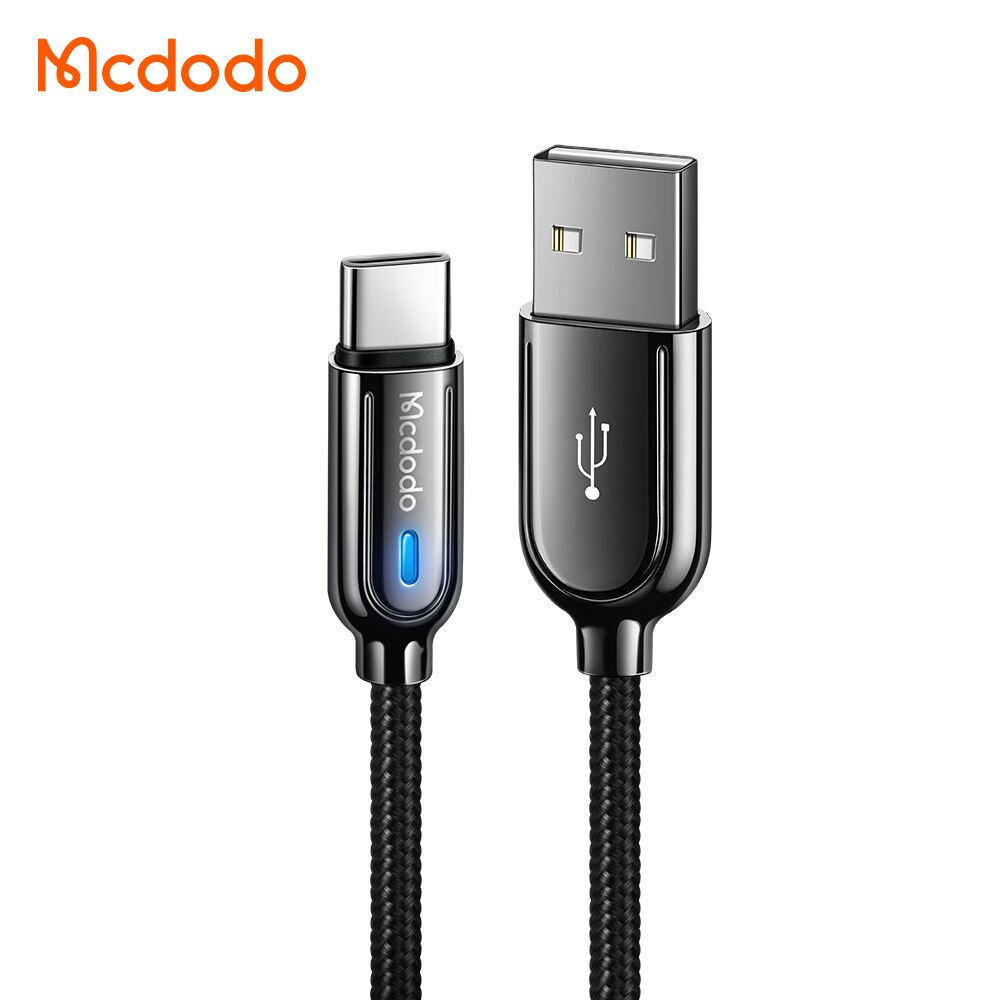 Mcdodo 1M/1.5M Auto Power Off Original Smart Usb C QC4.0 3.0 Fast Quick Charge Smart Type C Date Cable for Android Devices