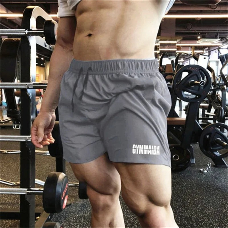 2023 NEW Summer zipper pocket fashion Joggers Shorts men Bodybuilding Fitness Quick-dry Sport Short Pants men brand Beach Shorts