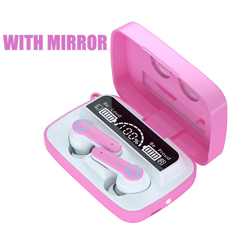 TWS Sports Wireless Headphones with Mic IPX5 Waterproof LED Display 9D Stereo Bluetooth 5.1 Earbuds Headsets for Phone