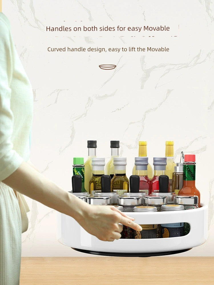 Rotate Kitchen Countertop Soy Sauce Bottle Spice Rack