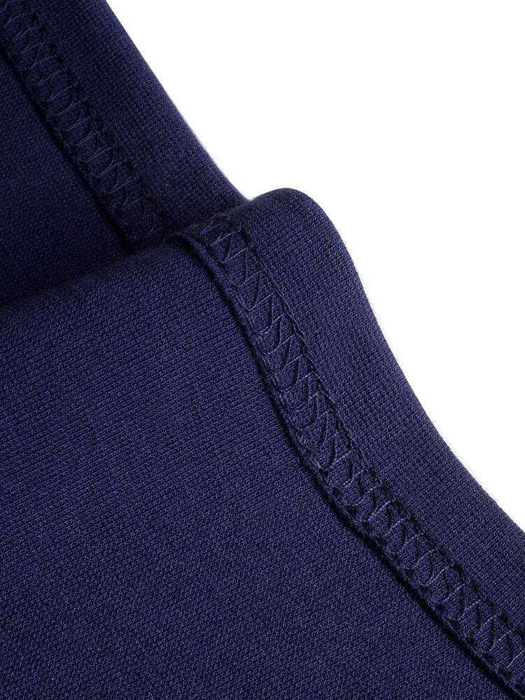 Nice-Forever Autumn Women Classy Contrast Color Patchwork Office Dresses Formal Business Elegant Bodycon Dress B746