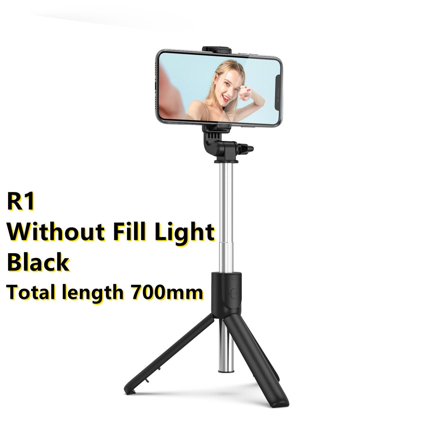New Wireless Bluetooth Selfie Stick with Remote Control Shutter Retractable Mini Tripod Foldable with Fill Light Photo Live