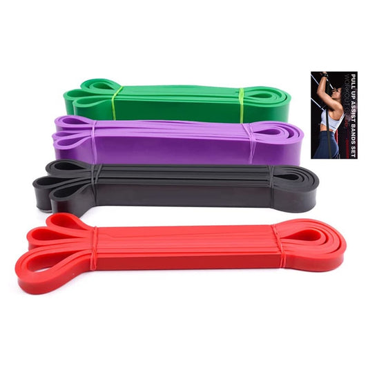 Pull Up Assist Bands Set 4pcs Resistance Bands For Fitness Workout Resistance Training Exercise Stretch Crossfit Yoga Home Gym