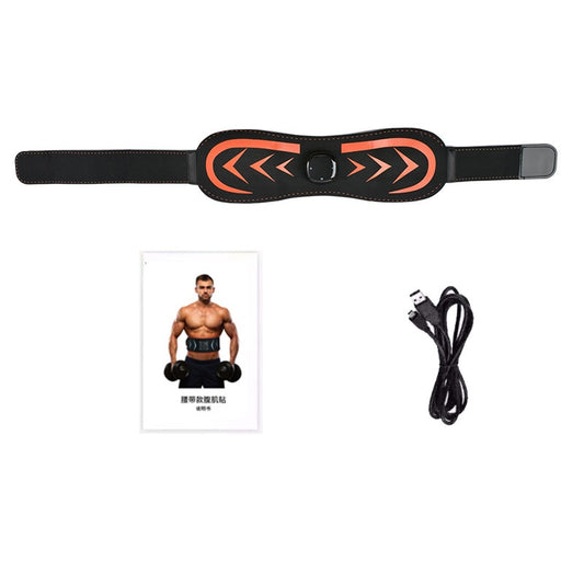 EMS Abdominal Muscle Stimulation Abs Trainer Toning Belt USB Recharge For Waist Belly Weight Loss Fitness Body Shaping Home Gym