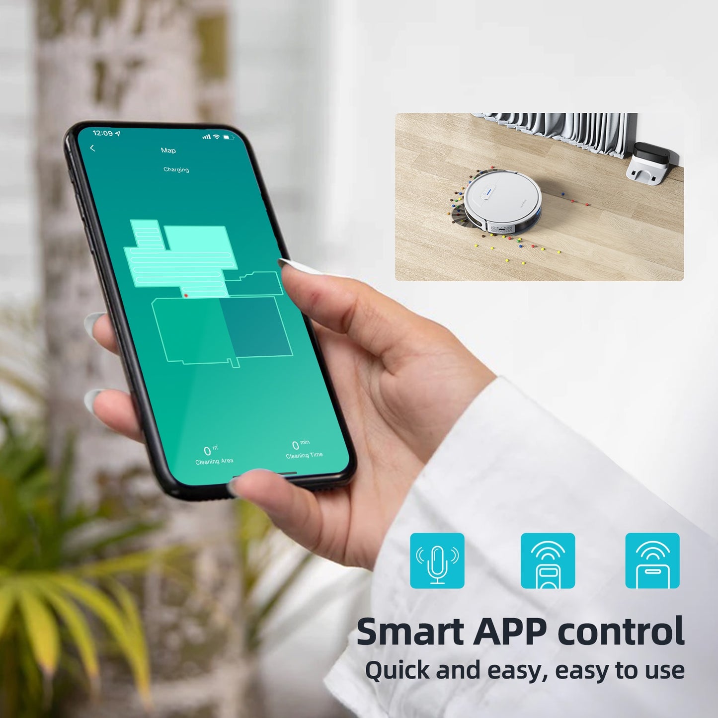 G20 Robot Vacuum Cleaner Sweep and Wet Mopping Floors&amp;Carpet Run Auto Reharge Appliances Household Tool Dust Electric Sweeper