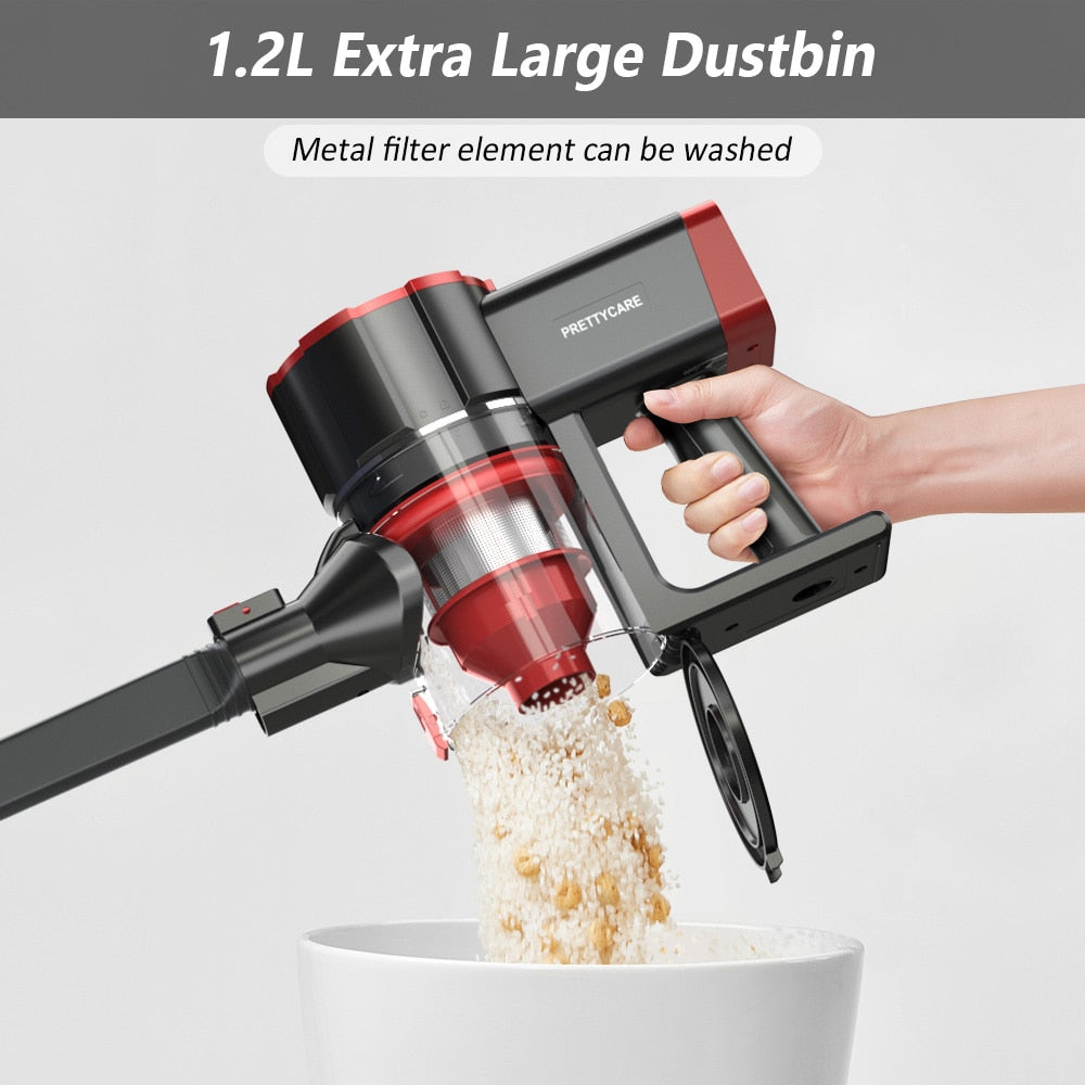 PRETTYCARE W100 Dry Vacuum Cleaner Wireless 20KPA Floor Carpet Sweep Cordless Cleaning Removable Battery Handheld Vacuum Cleaner