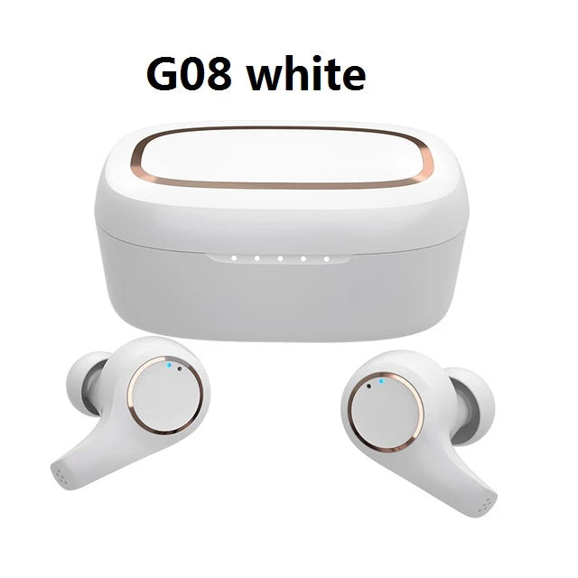G02 TWS Bluetooth 5.0 Stereo Earphone Touch Wireless Earphones IPX7 Waterproof Earphones 3300mAh LED Display Smart Power Bank