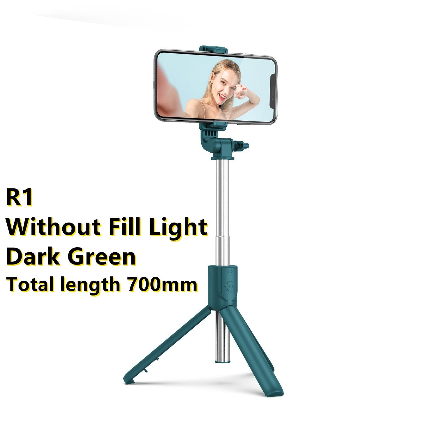 New Wireless Bluetooth Selfie Stick with Remote Control Shutter Retractable Mini Tripod Foldable with Fill Light Photo Live