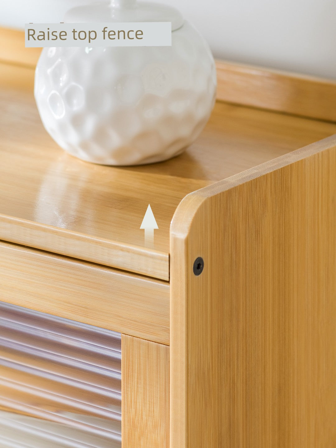 Multi-Functional Dish Rack Kitchen Storage Cabinet with Door