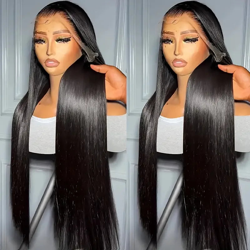 HD Transparent 13x4 13x6 Straight Lace Front Wig Brazilian Pre Plucked Lace Frontal 100% Human Hair Wigs For Women 4x4 5x5 Wig