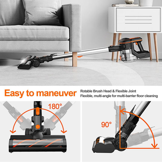 INSE S600 Cordless Wireless Handheld Vacuum,23Kpa Suction Power,1.2L Dust Cup,Removable Battery,250W Handheld Vacuum
