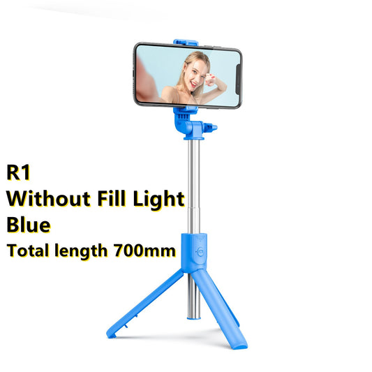 New Wireless Bluetooth Selfie Stick with Remote Control Shutter Retractable Mini Tripod Foldable with Fill Light Photo Live