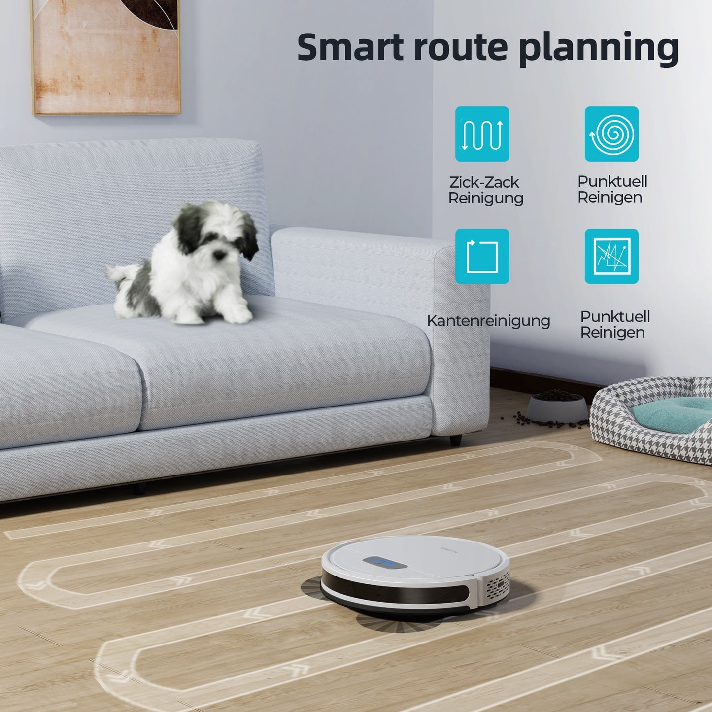 G20 Robot Vacuum Cleaner Sweep and Wet Mopping Floors&amp;Carpet Run Auto Reharge Appliances Household Tool Dust Electric Sweeper