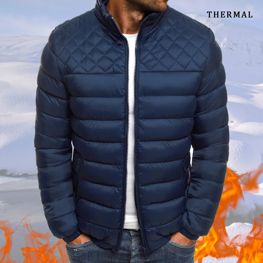 2023 Winter Men's Jacket Fleece Plush Thicken Coat Outdoor Zipper Jacket Casual Street Style Outwear Lightweight Male Clothing