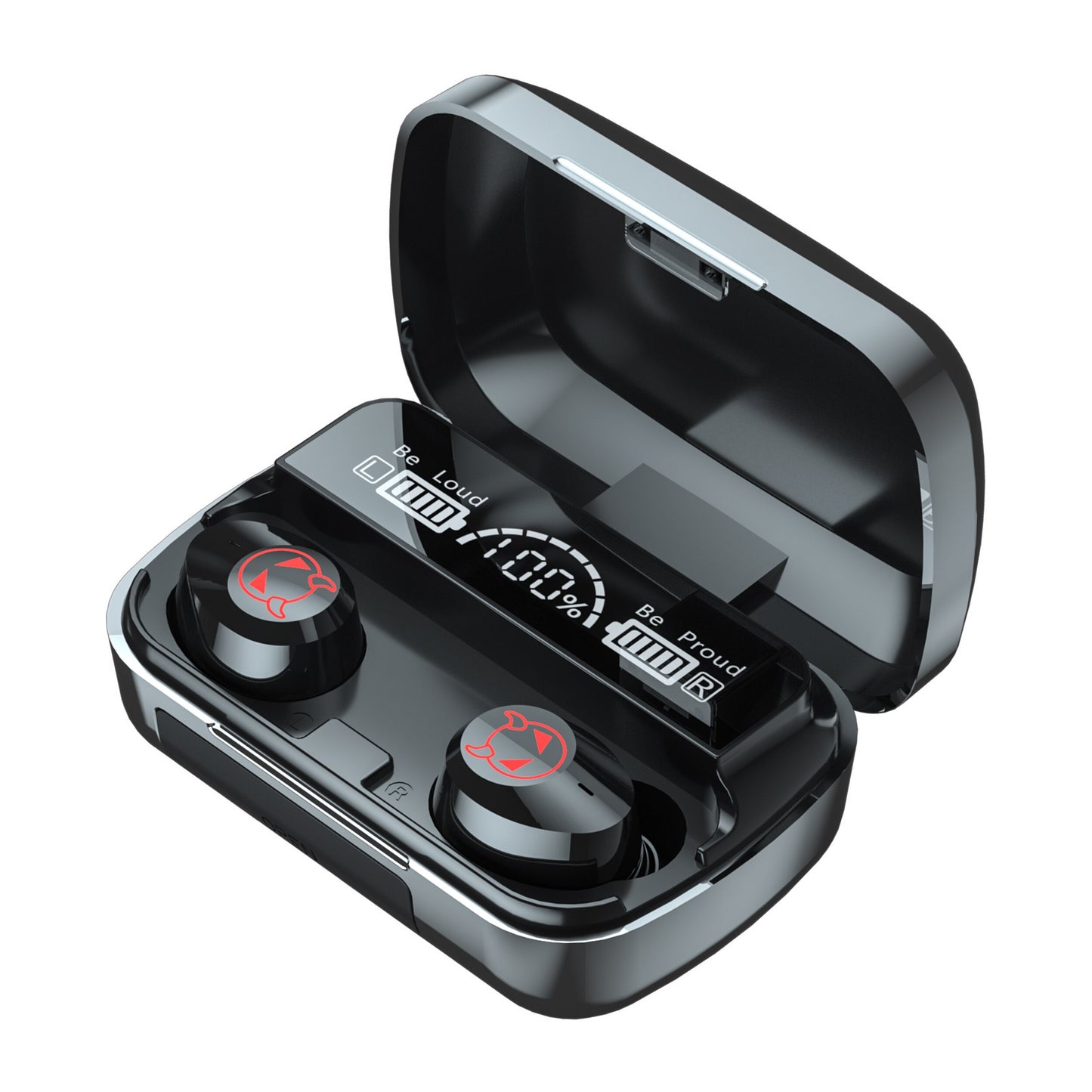 M23 2022 New TWS Wireless Bluetooth LED Display 5.1 Headphone Stereo Sports Waterproof Earhook Earphones  2000mAh Charging Box