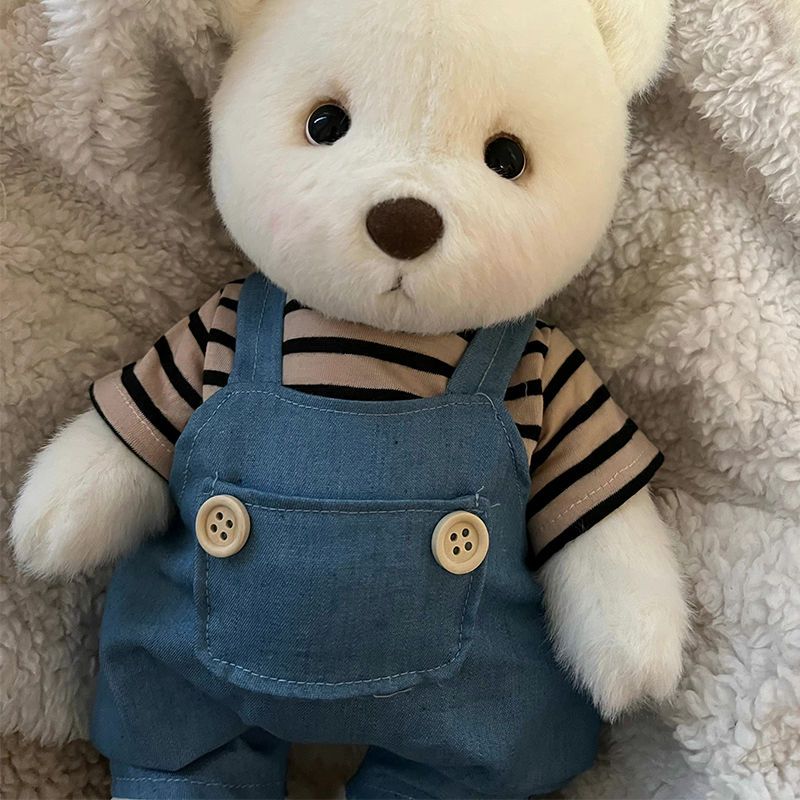 30cm Lina Bear Doll Big Baby Cute Plush Toys Lovely Clothes Bear Dolls Gifts for Girls Children Kids Birthday Christmas Gift