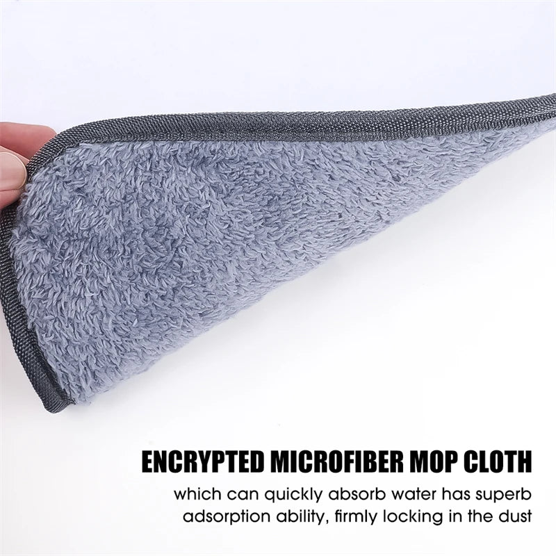 1/10pcs Triangle Microfiber Mop Pads Large Glass Microfiber Sweeping CleaningCloth Dust Mop Replacement Head Pads Clean Tool