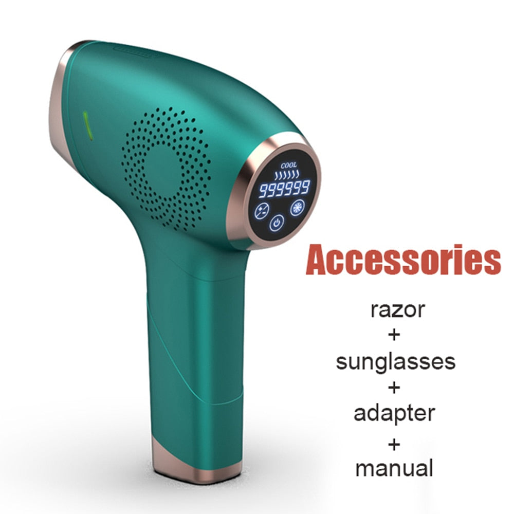 Double Freezing Point Painless Hair Removal IPL Laser for Women Permanent Legs Skin Facial Diode Rejuvenation Ice Cool Depilator