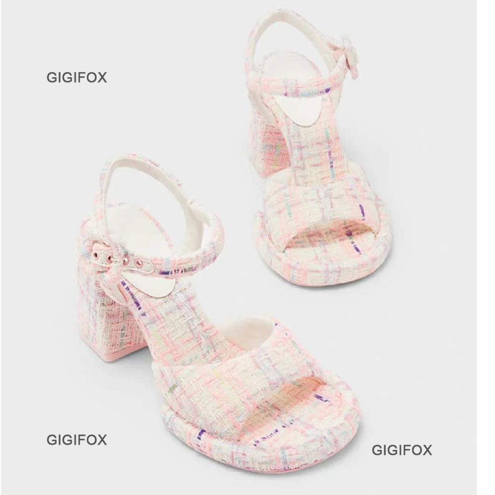 GIGIFOX Brand Open Toe High Heels Ankle Strappy Sandals For Women Fashion Sexy Elegant Designer Luxury Summer Heeled Shoes