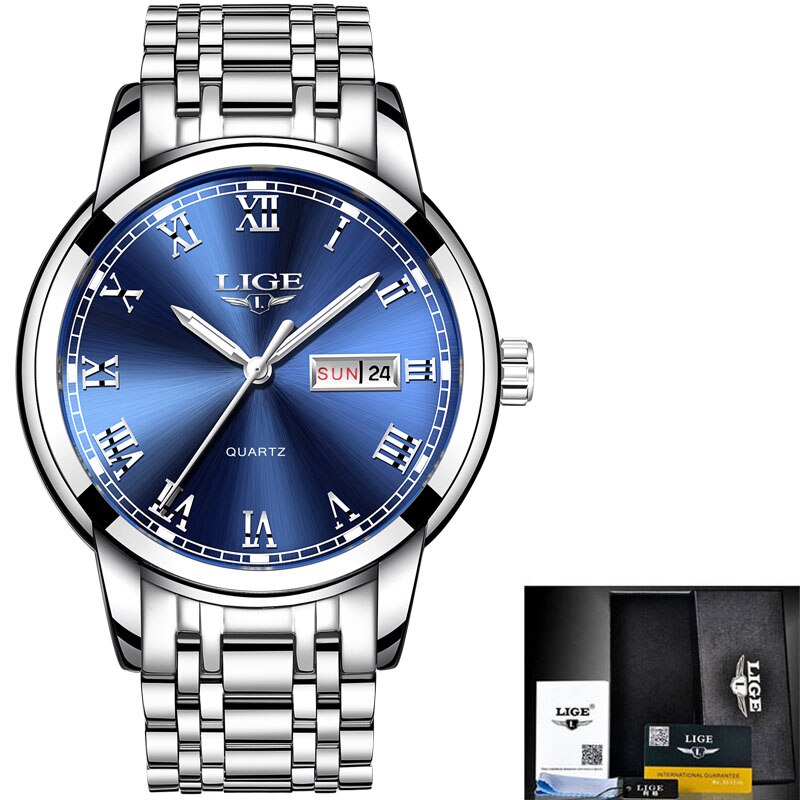 LIGE Japan Quartz Women&#39;s Watch Fashion Female Wristwatch Switzerland Luxury Brand reloj mujer Waterproof Women Bracelet Watch