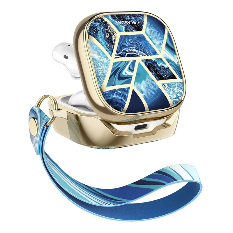 For Samsung Galaxy Buds Live (2020)/Buds Pro (2021)/Buds 2 (2021)/Buds 2 Pro (2022) I-BLASON 360° Protective Case with Lanyard