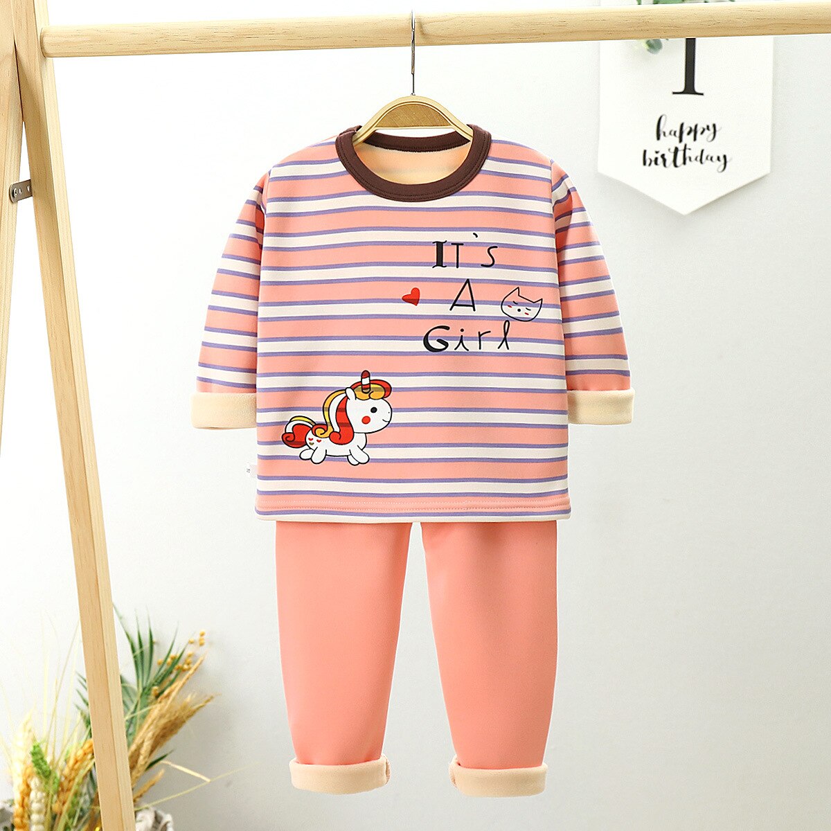 Kids Set Toddler Clothes Suits Boys Pajamas Set Children Wear Cotton Animals Spring Autumn Clothes Pants Girls Small Nightwear