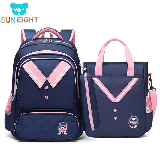 SUN EIGHT Hot Primary School Bag Waterproof Backpacks For Girls Pencil Box Kids Bookbags Mochila