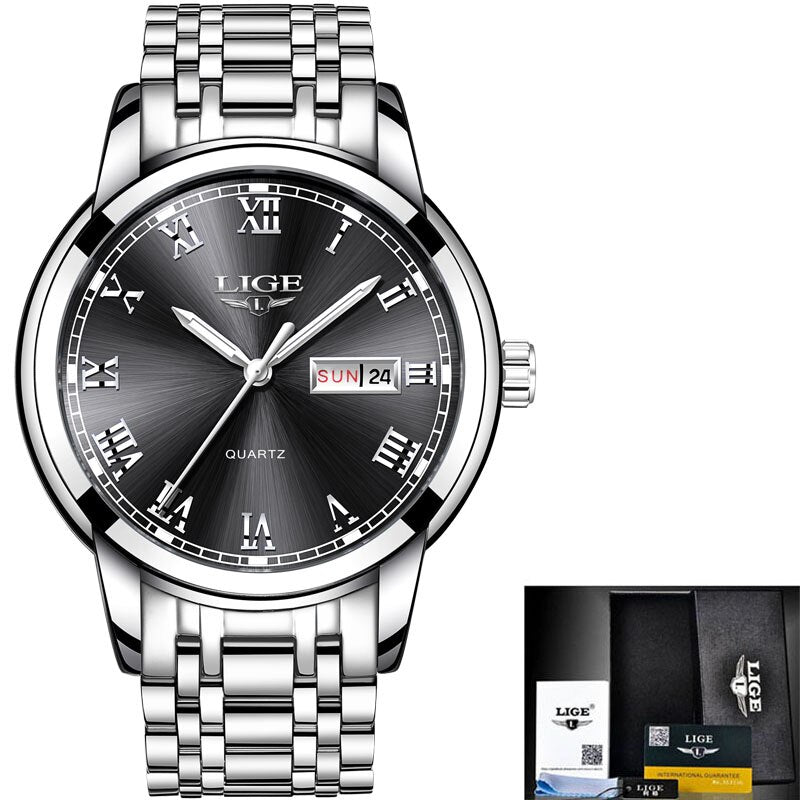 LIGE Japan Quartz Women&#39;s Watch Fashion Female Wristwatch Switzerland Luxury Brand reloj mujer Waterproof Women Bracelet Watch