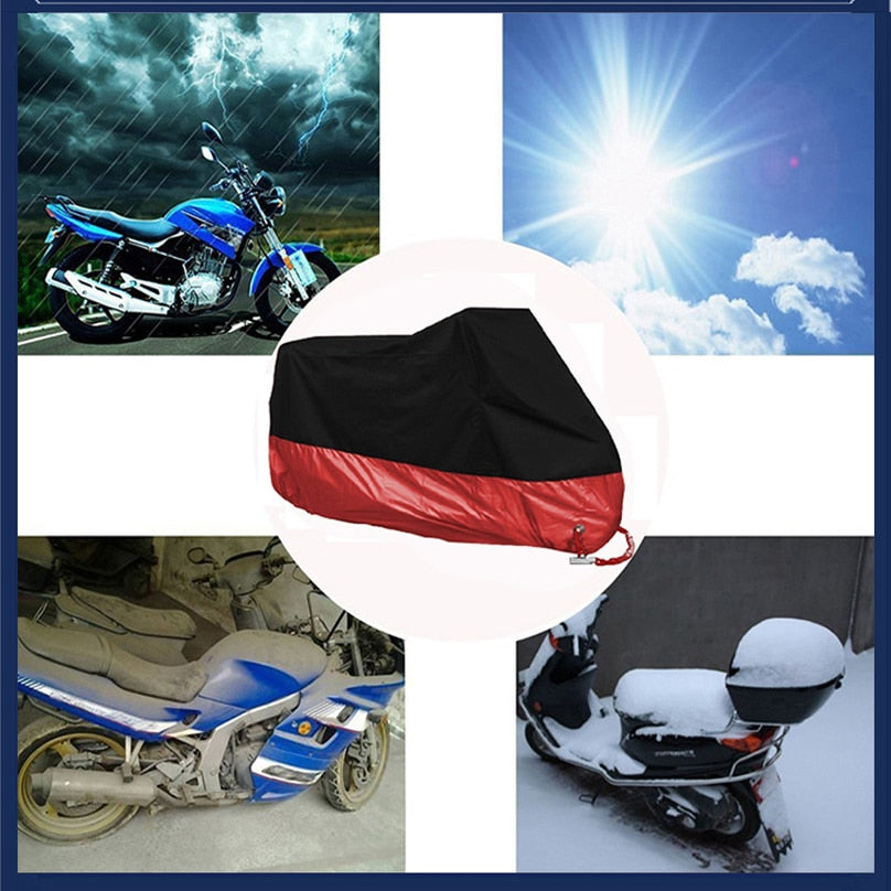 Motorcycle cover M L XL XXL XXXL XXXXL universal Outdoor Uv Protector Bike Rain Dustproof Scooter Covers waterproof 15colors