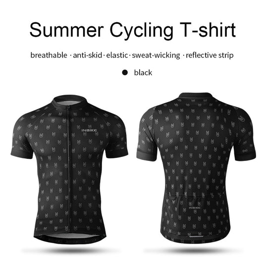 INBIKE 2021 New Arrivals Cycling Jersey Summer Men Short Sleeve Shirt Pro MTB Bike Clothes Ciclismo Quick-Dry Clothes JS002